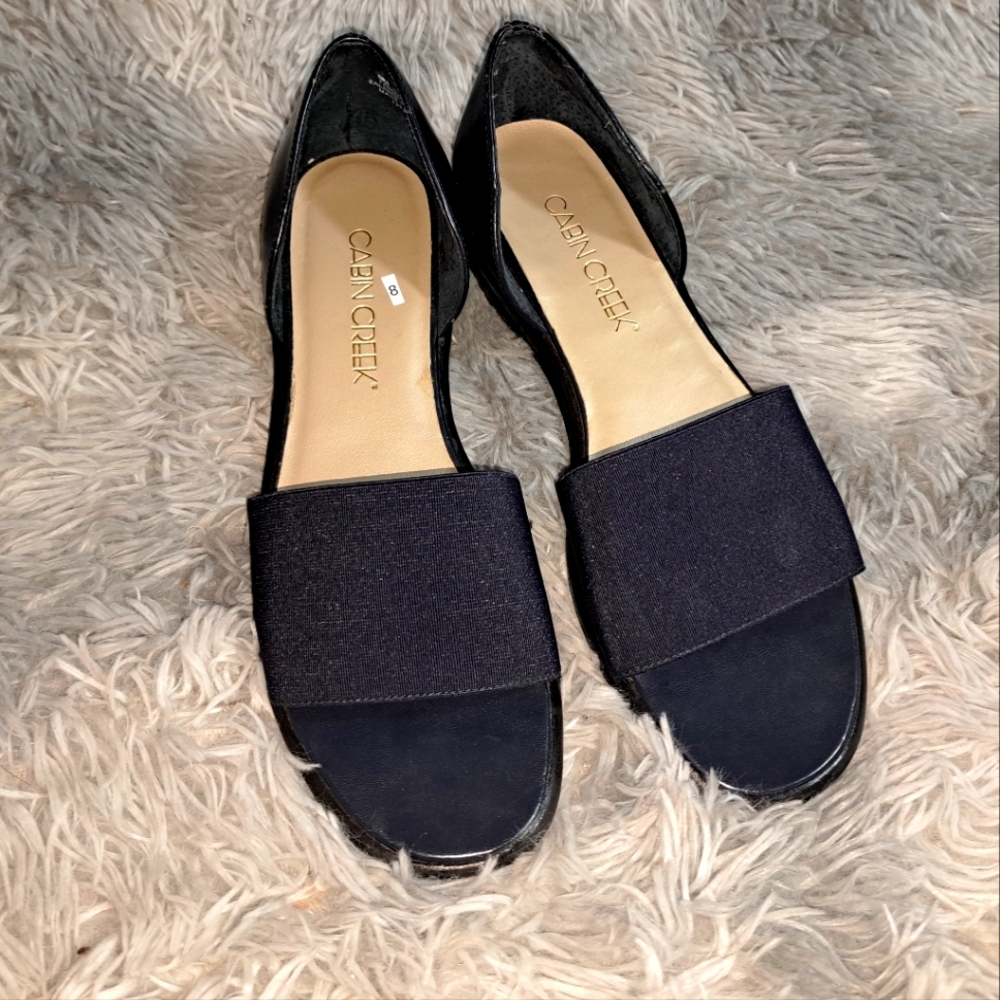 Cabin Creek Sandals Navy Blue, Size 8